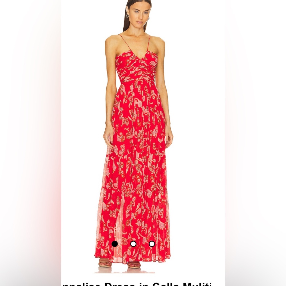 A.L.C. Red Floral Maxi Dress